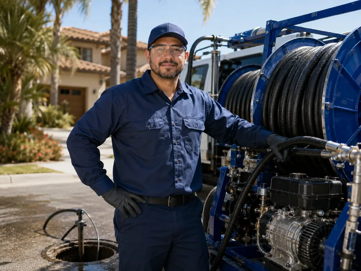 Hydro jet sewer cleaning in Hermosa Beach