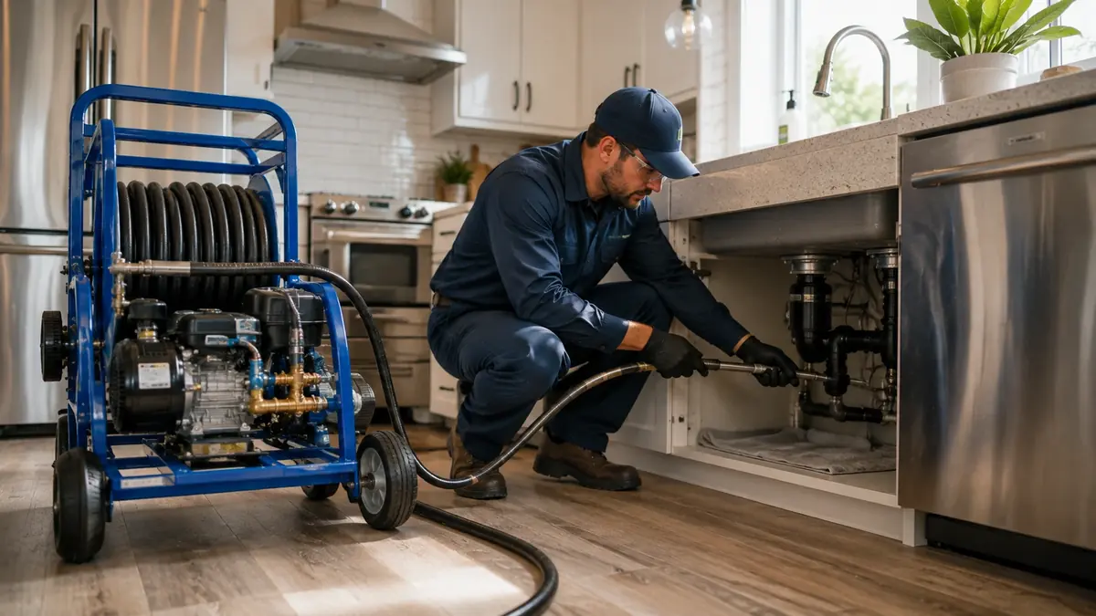 Kitchen Drain Hydro Jetting in Hermosa Beach