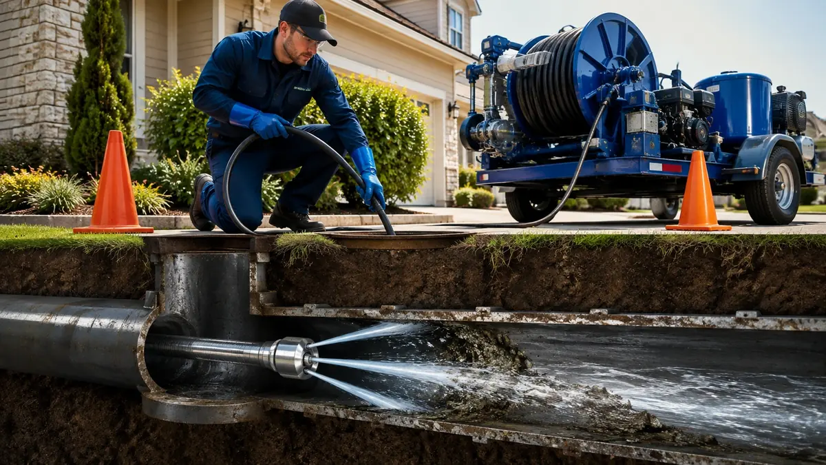 Main Sewer Line Hydro Jet Cleaning in Hermosa Beach