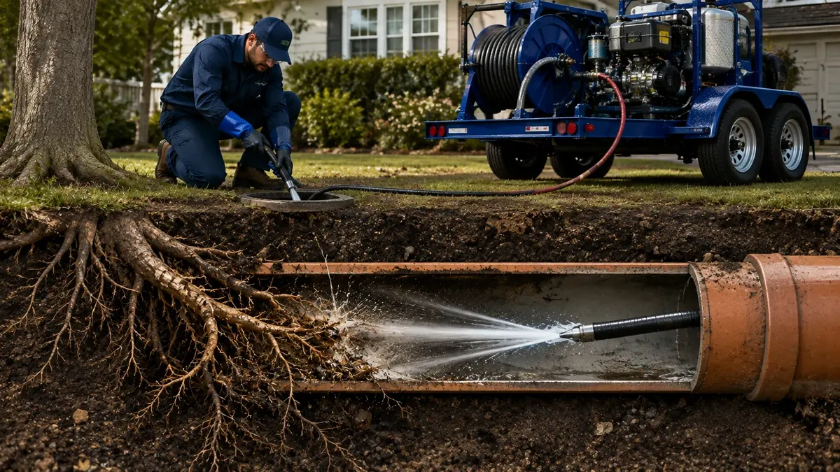 Tree Root Removal with Hydro Jetting in Hermosa Beach